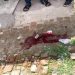 রাত সাড়ে তিনটায় হত্যাস্থলের রক্ত পানি দিয়ে ধুয়ে ফেলে পুলিশ