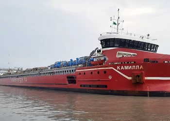 যুদ্ধের পর পণ্য নিয়ে প্রথম মোংলা বন্দরে ভিড়লো রাশিয়ান জাহাজ