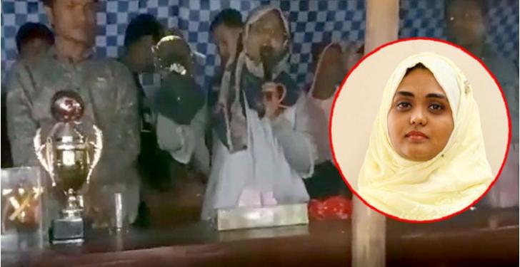 দর্শকদের ওপর খেপে ফুটবল খেলার ট্রফি ভাঙলেন ইউএনও!