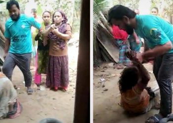 বাড়ির সীমানাপ্রাচীর জের ধরে দাদিকে পেটালেন নাতি, মা করলেন ভিডিও