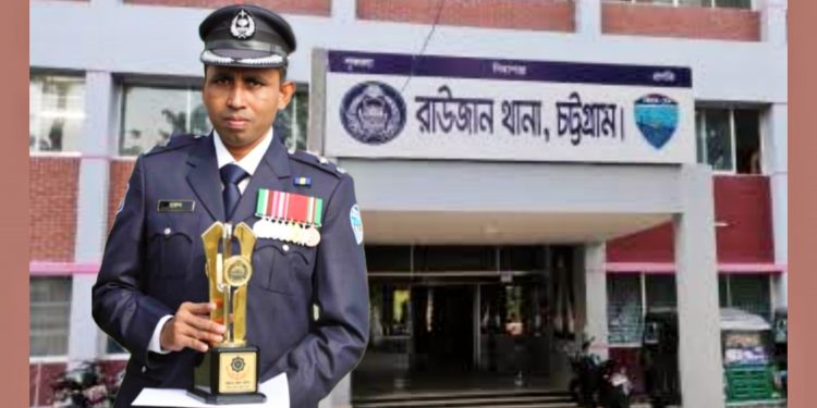 আইজি ব্যাজ পদক পেয়েছেন রাউজান থানার (ওসি) আবদুল্লাহ আল হারুন