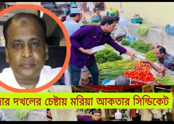 তিন অংশীদারের ইজারাকৃত বাজার দখলে নিতে একজনের পায়তারা