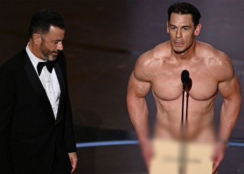 নগ্ন অবস্থায় অস্কারের মঞ্চে উপস্থিত হয় জন সিনা