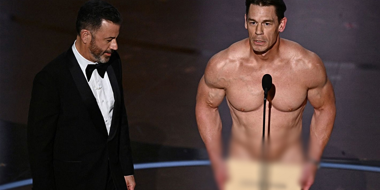 নগ্ন অবস্থায় অস্কারের মঞ্চে উপস্থিত হয় জন সিনা