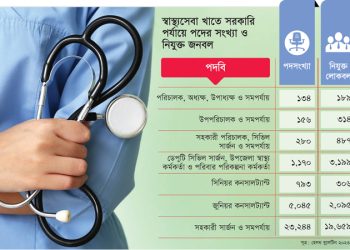 সেবায় সংকট, প্রশাসনিকে জনবল বেশি