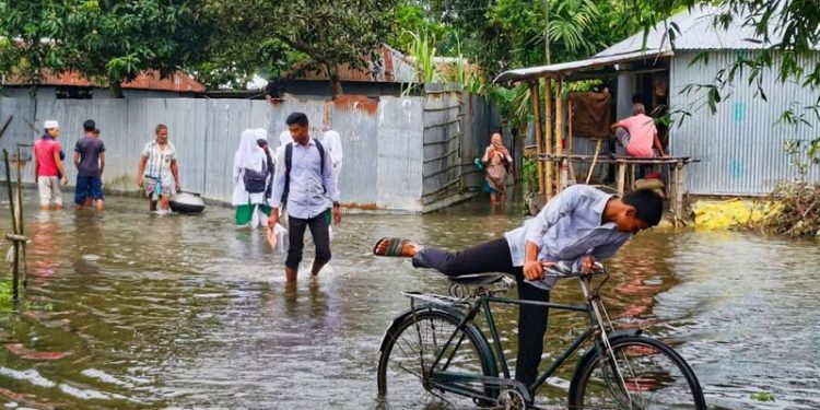 ১৮ সেন্টিমিটার ওপরে তিস্তার পানি , পানিবন্দি হাজারো মানুষ