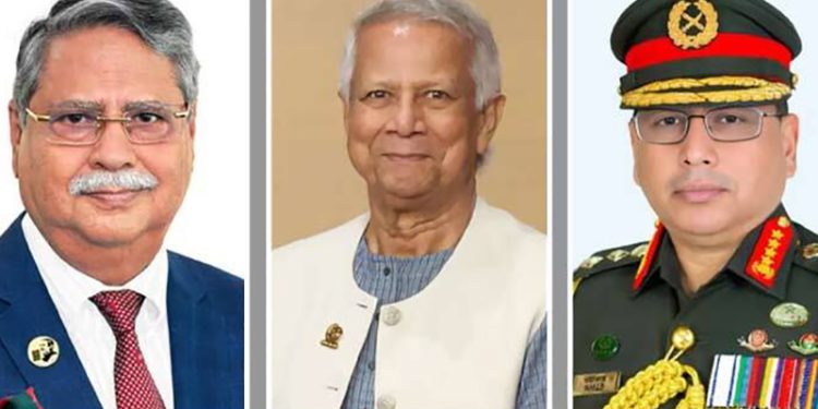 সেনাপ্রধানের সাক্ষাৎ রাষ্ট্রপতি ও প্রধান উপদেষ্টার সঙ্গে