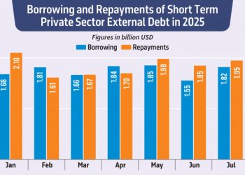বেসরকারি খাতে জানুয়ারি-জুলাইয়ে ঋণ পরিশোধ ঋণগ্রহণের চেয়ে ৬০০ মিলিয়ন ডলার বেশি