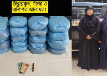 মীরসরাইয়ে সাড়ে ১৯ কেজি গাঁজাসহ দুই নারী গ্রেপ্তার