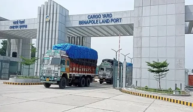 আমদানি-রপ্তানি চালু বেনাপোল বন্দর দিয়ে
