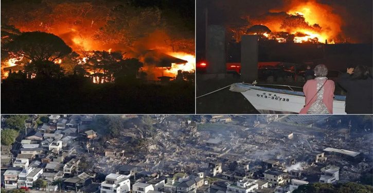 ভয়াবহ অগ্নিকাণ্ড জাপানে