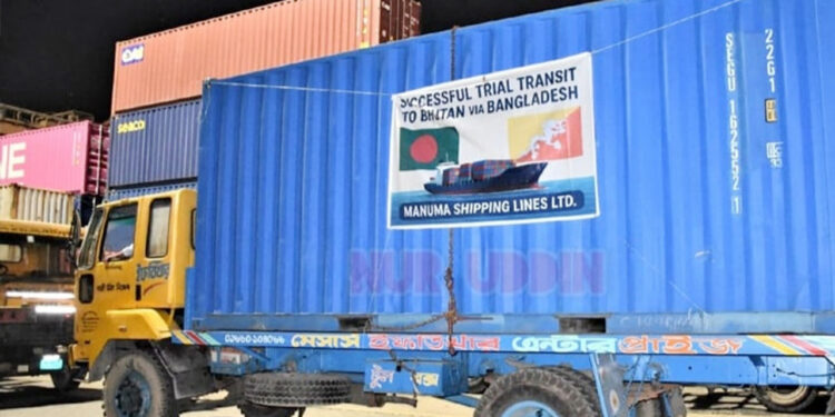 প্রথমবারের মতো চট্টগ্রাম বন্দর থেকে যাচ্ছে ভুটানের চালান