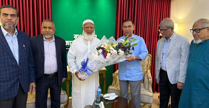 জামায়াত আমিরের বাসায় তারেক রহমান