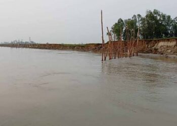 উজানের ঢল ও বৃষ্টিতে কুড়িগ্রামের নিম্নাঞ্চলে বন্যা শঙ্কা