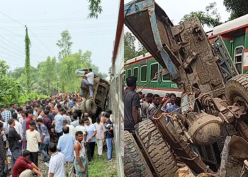 চট্টগ্রামে পাহাড়িকা এক্সপ্রেসের সঙ্গে ট্রাকের সংঘর্ষ, দেড় ঘণ্টা ট্রেন চলাচল বন্ধ