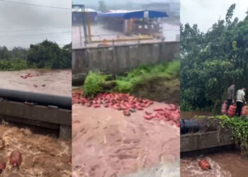 মহারাষ্ট্রে বন্যা ভেসে গেল ৩ হাজার গ্যাস সিলিন্ডার