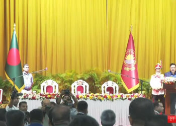 নতুন রাষ্ট্রপতি মির্জা ফখরুলের শপথ অনুষ্ঠান শুরু