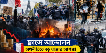 ফ্রান্সে আন্দোলনের জেরে অর্থনীতিতে বড় ধাক্কার আশঙ্কা, ক্ষতি কয়েক শ মিলিয়ন ইউরো